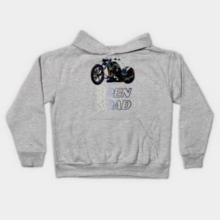 Motorbike Open Road Chopper Kids Hoodie